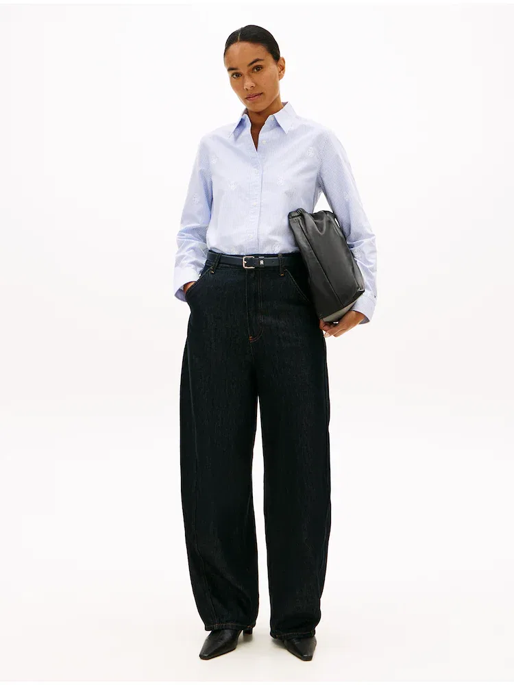 Рубашка с принтом Oxford All Over TOMMY HILFIGER, Light Blue — фото 2