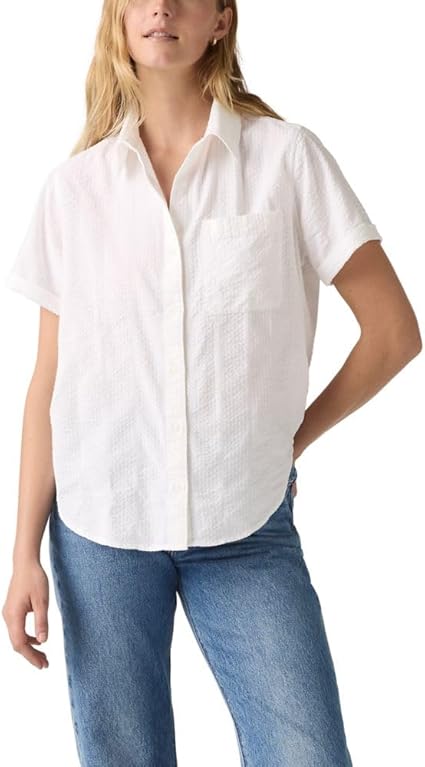 Рубашка Levi's Darlene Short-Sleeve, белый