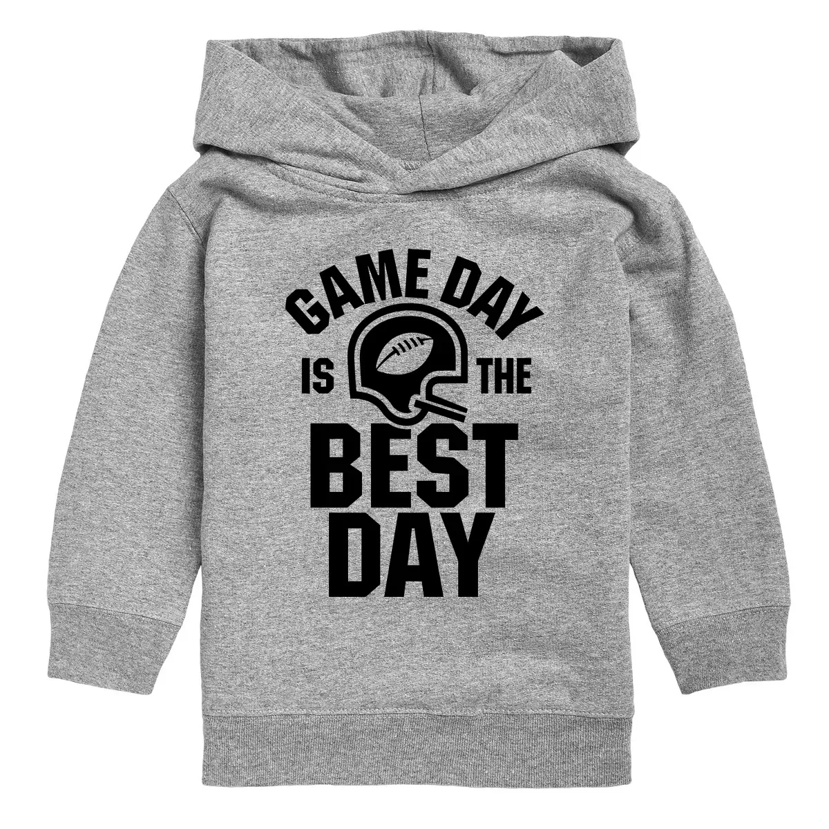 Детское худи для мальчиков с длинным рукавом Game Day is the Best Day Instant Message, Athletic Heather