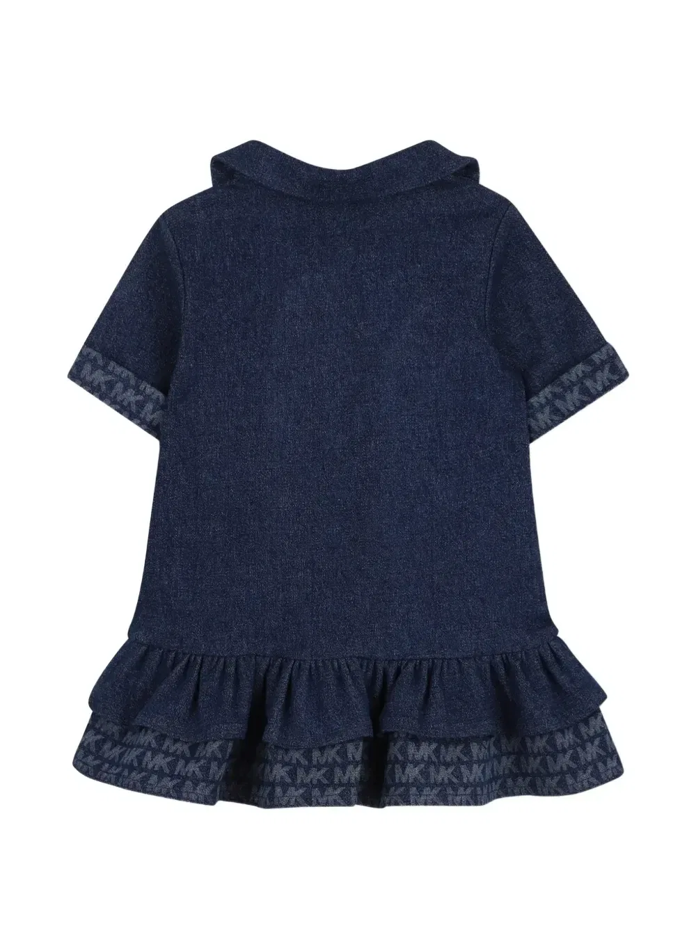 Платье с оборками и логотипом Michael Kors Kids, синий — фото 2