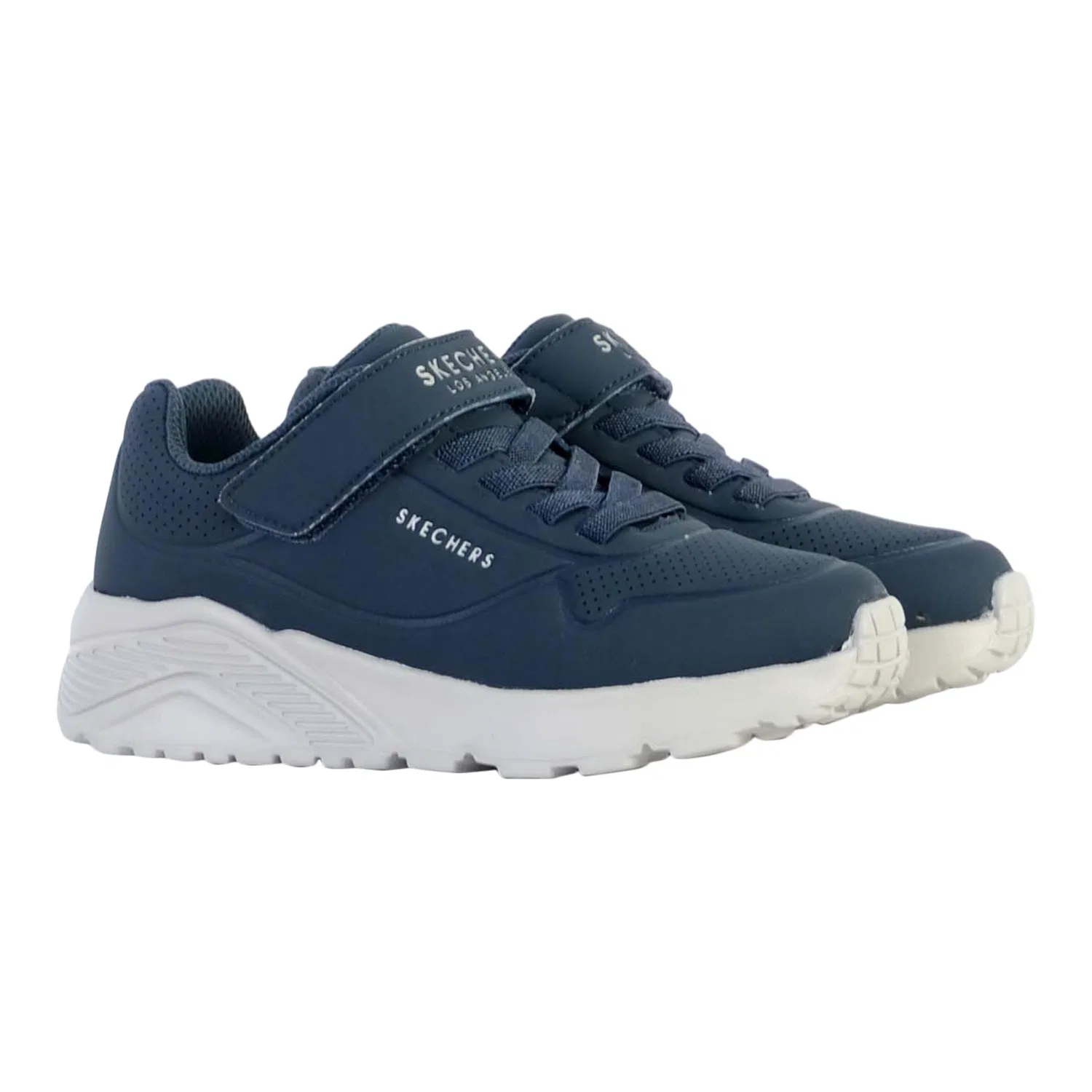 Детские кроссовки с технологией Memory Foam Skechers Uno Lite, Blau Navyblau Weiss — фото 3