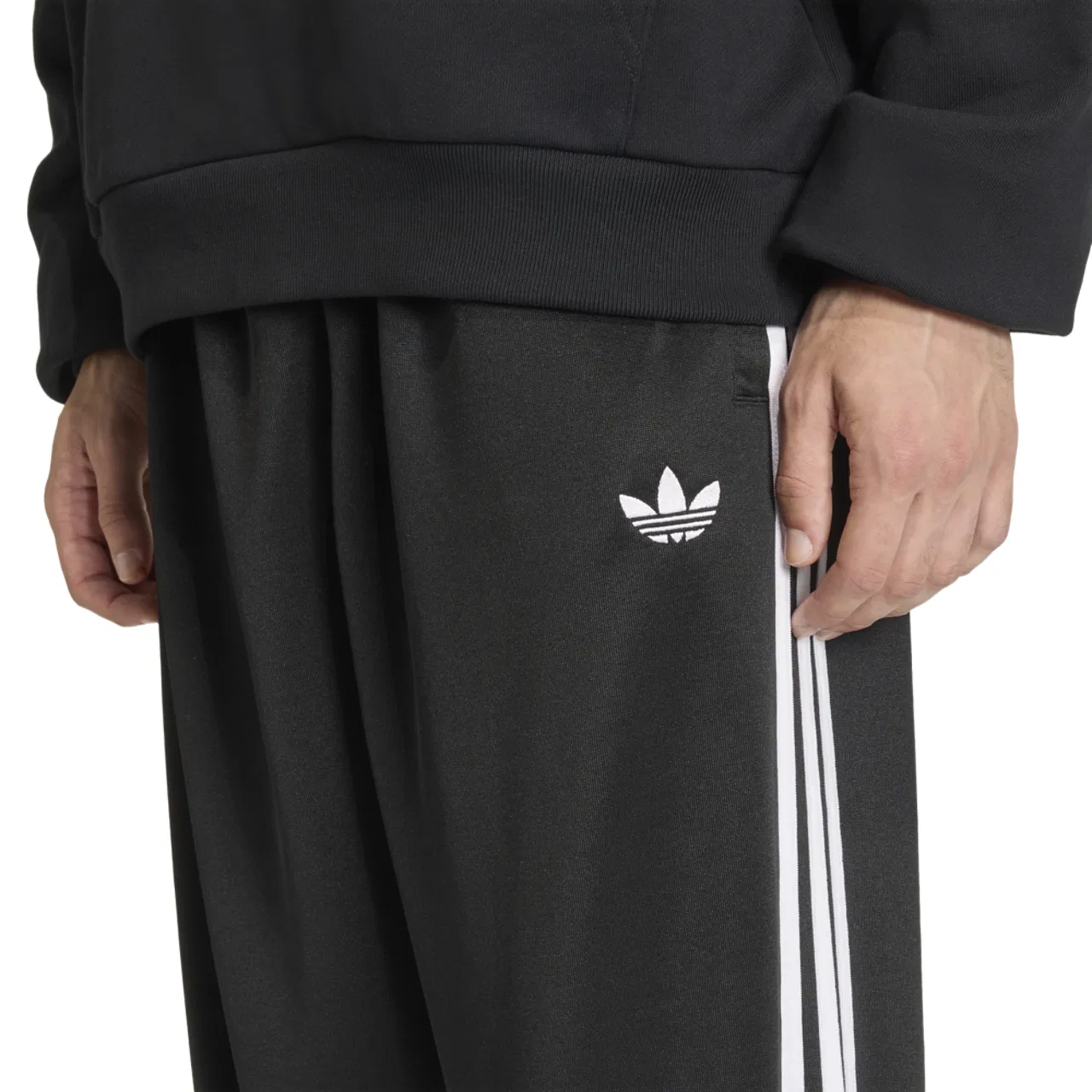 Мужские брюки Super Star Loose Track Adidas, черный/белый — фото 3