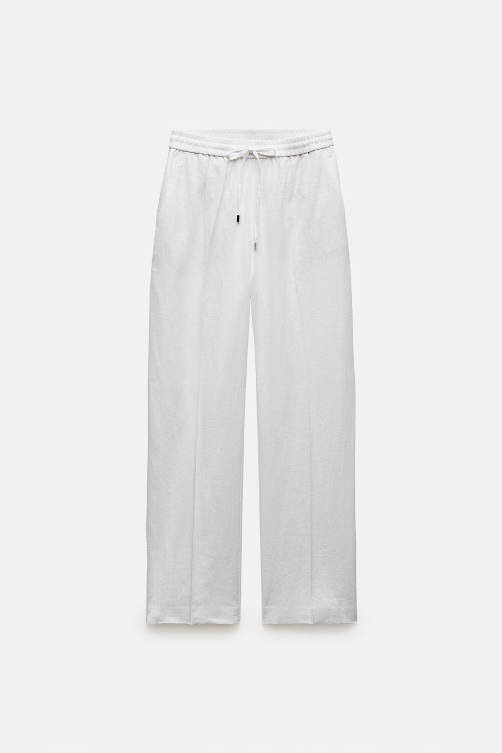 

Брюки Zara Linen Blend Straight, белый