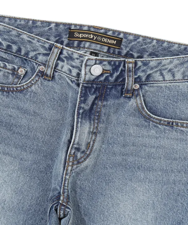 Джинсы буткат с заниженной талией, Superdry, Light Indigo — фото 4