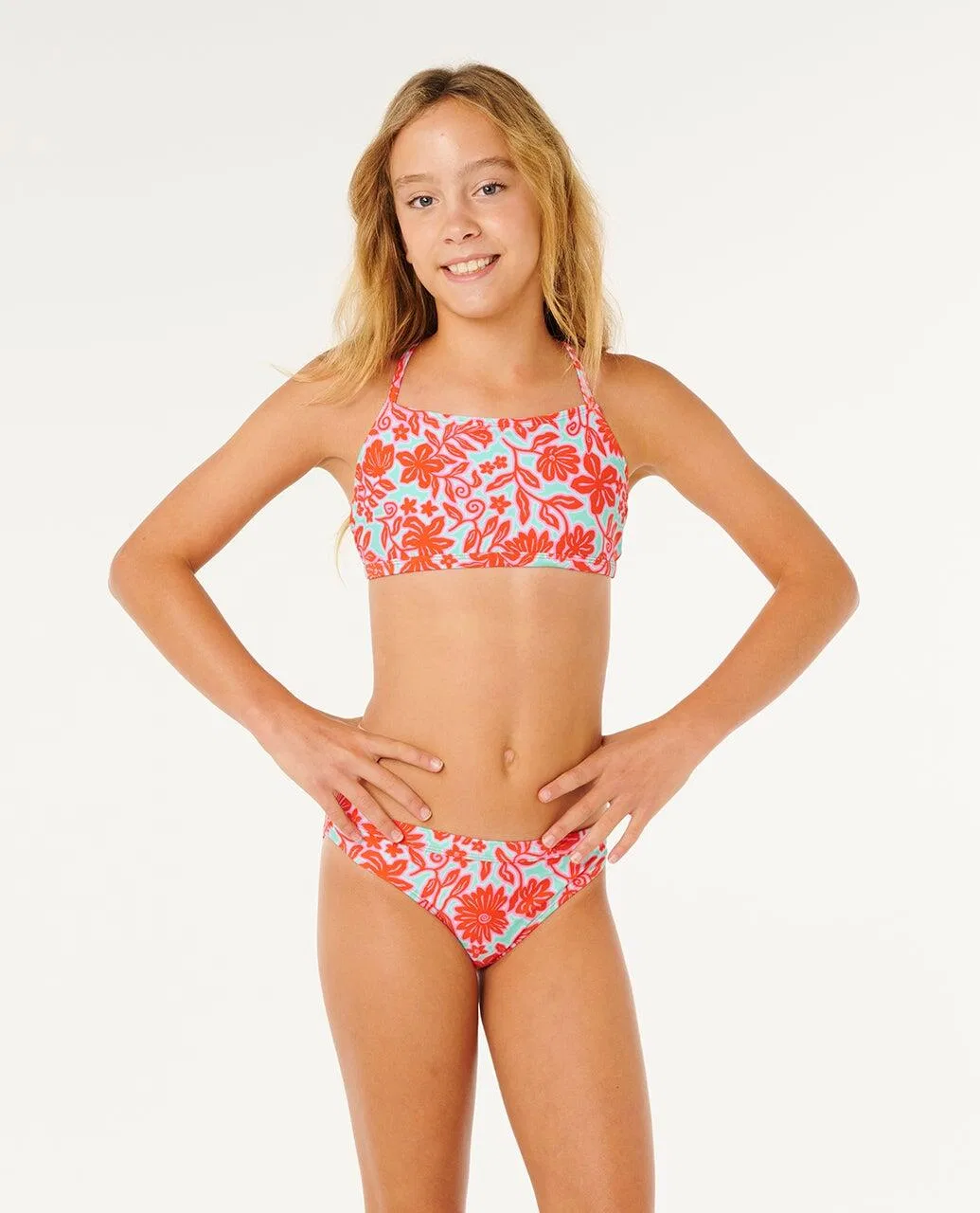 Детский комплект с защитой UPF 50+ Sunshine Squad Rip Curl, Hellrot