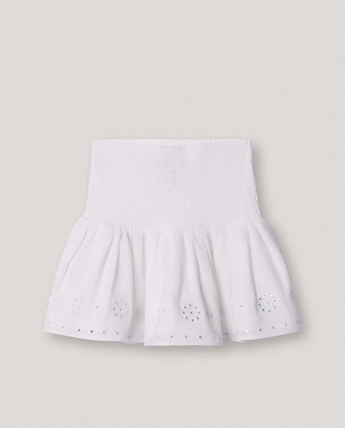 Детская юбка для девочек с зеркальным декором Pepe Jeans, Blanco — фото 3