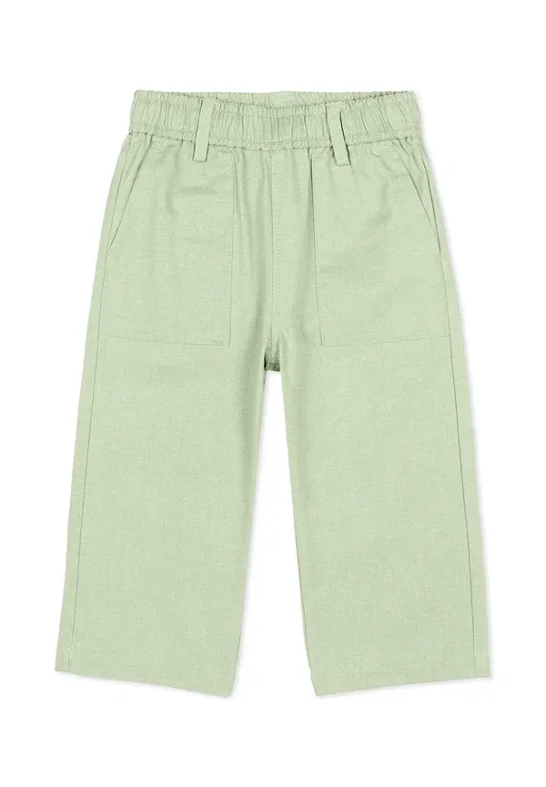 Брюки хлопковые Pantaloni Tru Trussardi Junior, green, зеленый