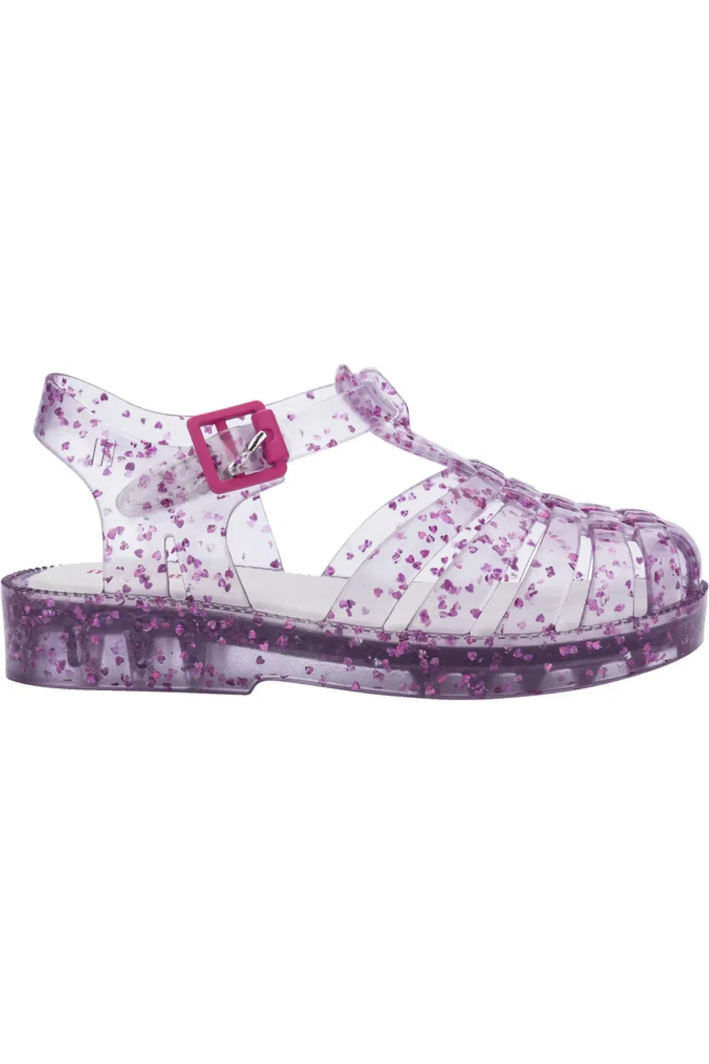 Сандалии детские рыбацкие блестящие Possession Mini Melissa, Glitter Clear — фото 2