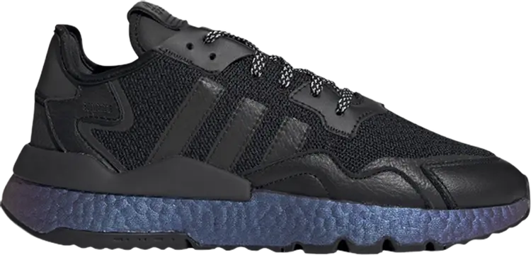 

Кроссовки Adidas Nite Jogger 'Metallic Blue Boost', черный