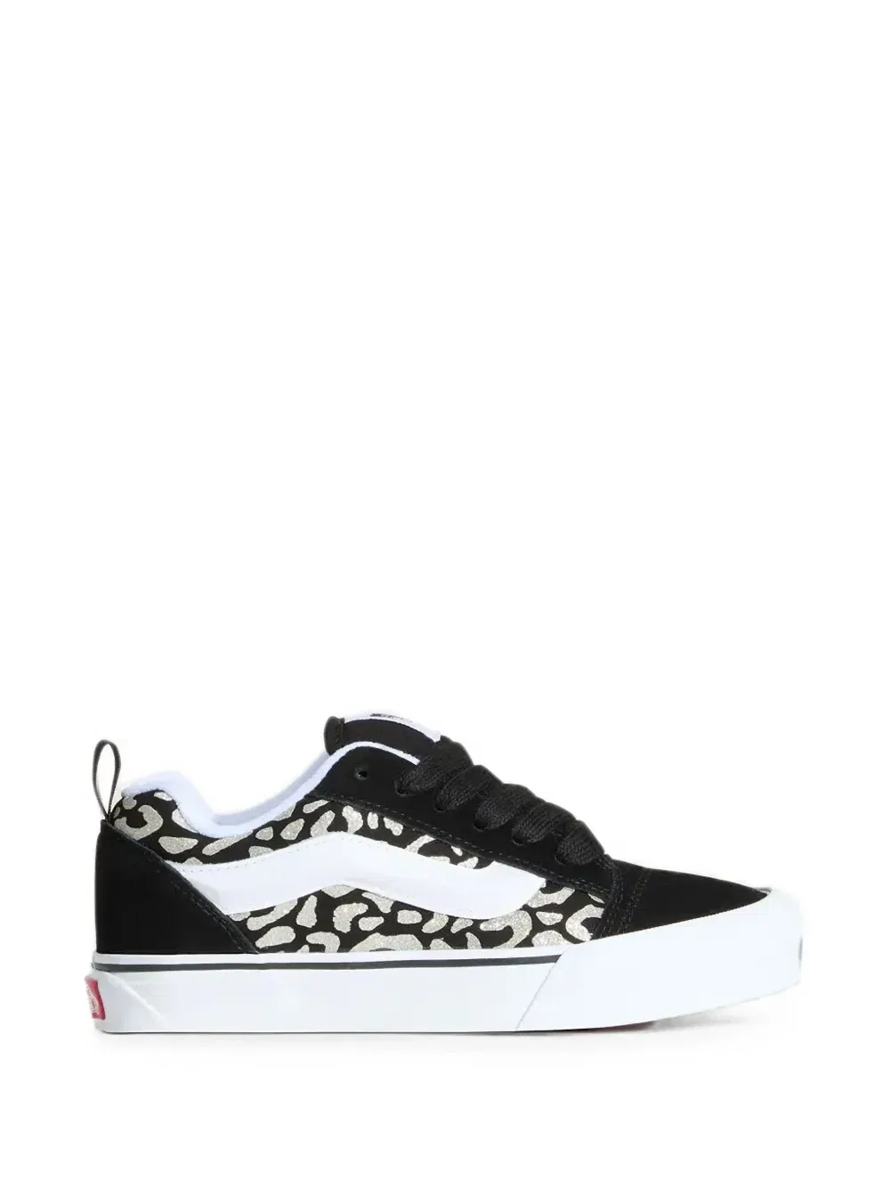 Кроссовки Knu Skool с леопардовым принтом Vans Kids, черный — фото 2