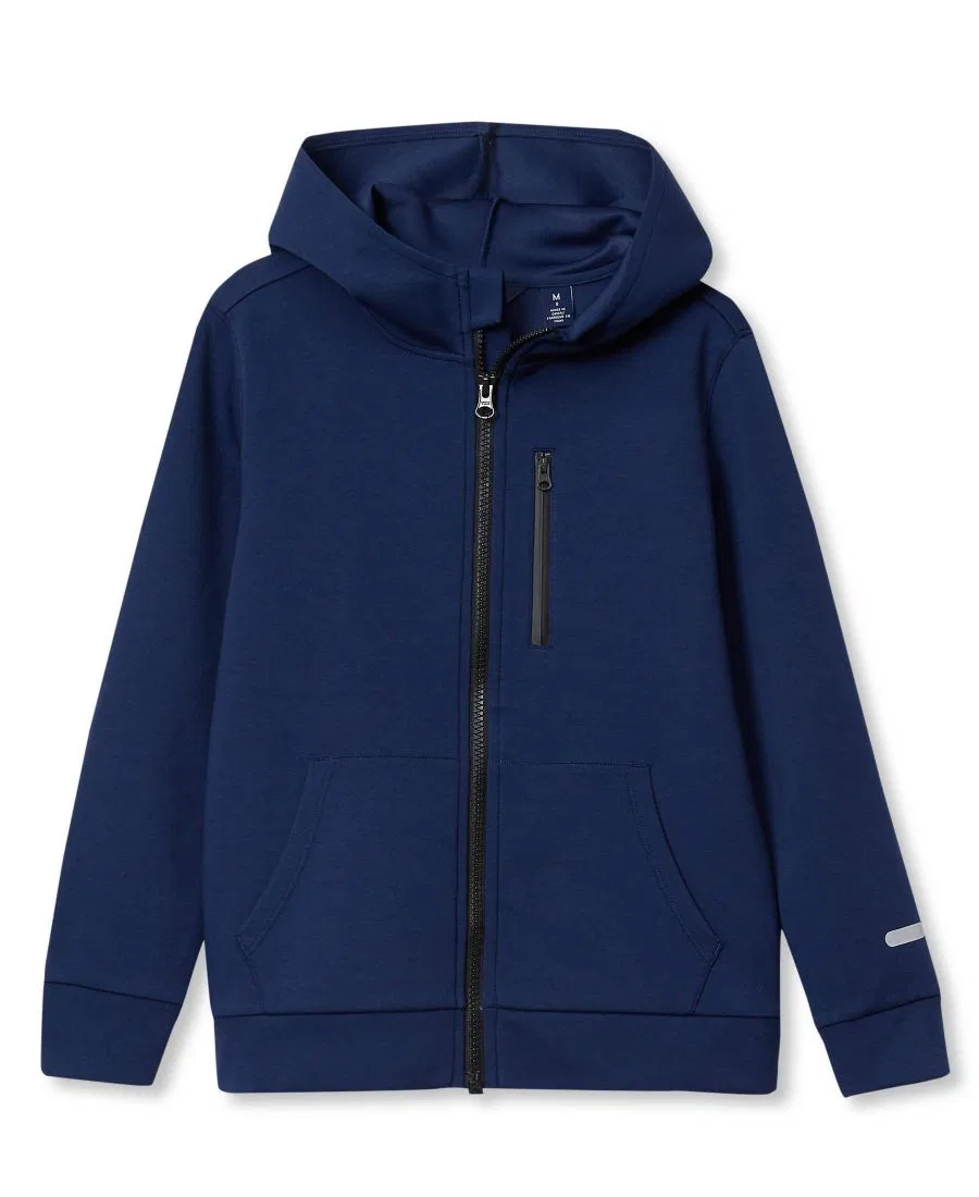 Худи на молнии с длинным рукавом Lands' End, Navy