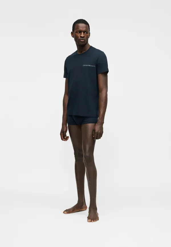 Комплект из двух маек с круглым вырезом и логотипом Core Emporio Armani, белый