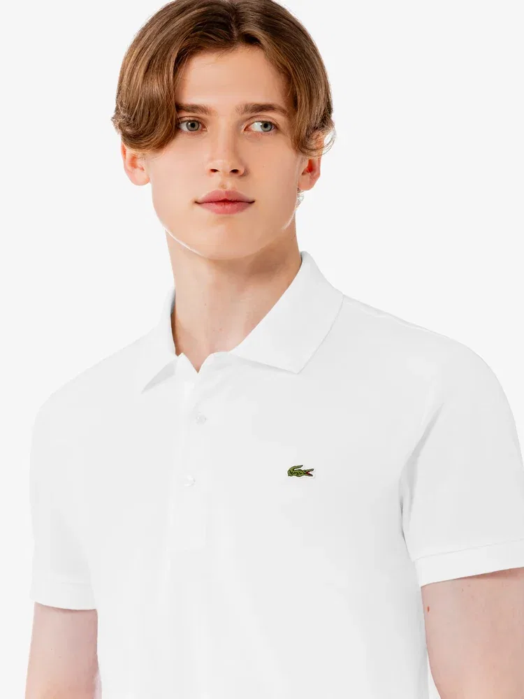Футболка поло Slim Fit LACOSTE, White — фото 2