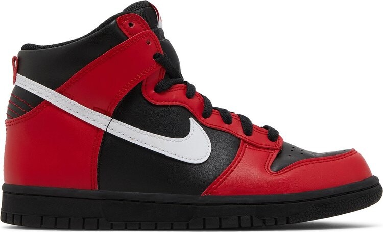 

Кроссовки Nike Dunk High GS 'Black University Red', красный