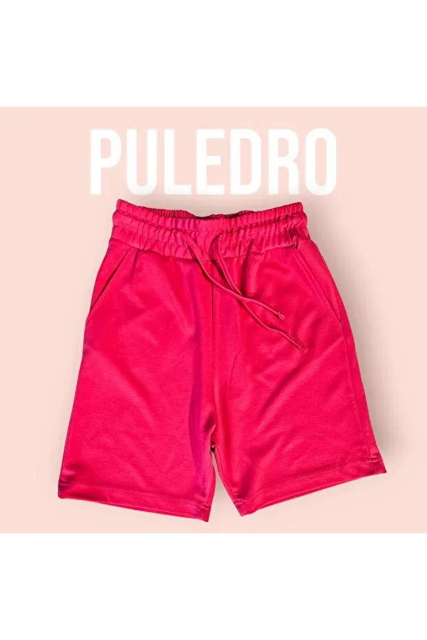 Детские шорты для девочек хлопковые Puledro, Pink