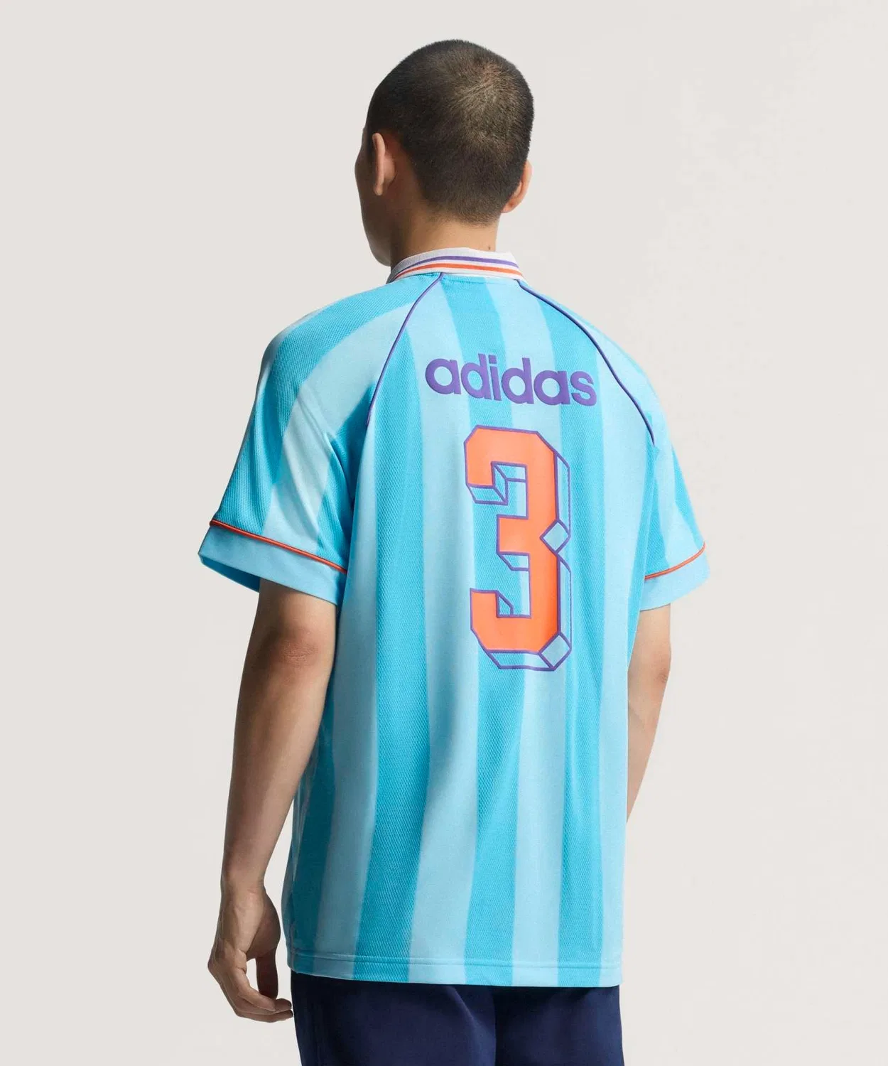 Мужская футболка с жаккардовым принтом с коротким рукавом Adidas Originals, Blue — фото 2
