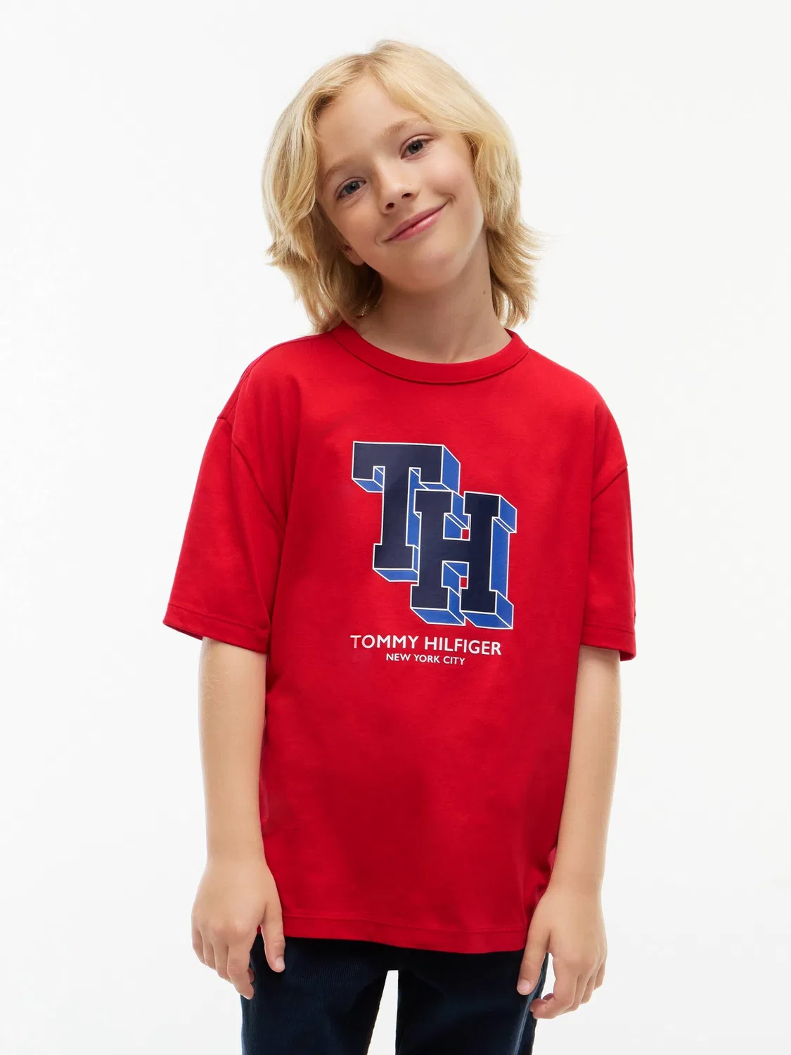 Футболка с круглым вырезом Tommy Hilfiger, Rosso