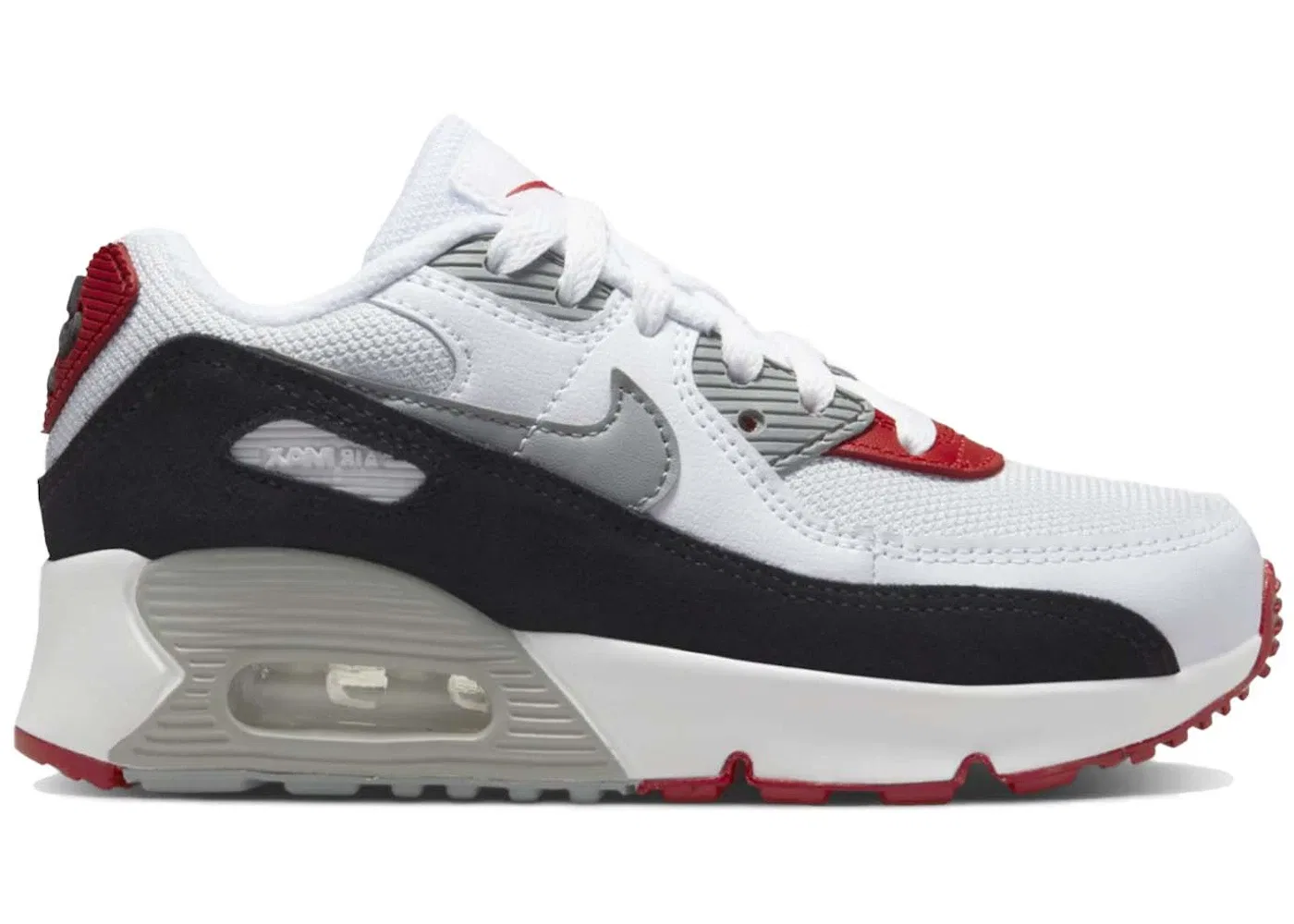 Детские кроссовки с амортизацией Nike Air Max 90, Photon Dust/Varsity Red/White/Particle Grey