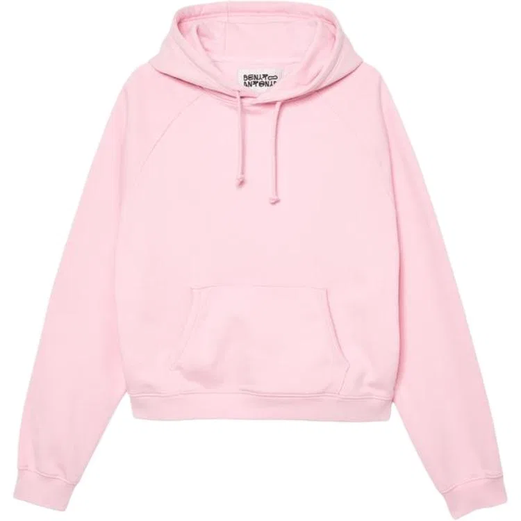 Мужская толстовка с капюшоном и принтом Bad Bunny Pink ZARA, Pink