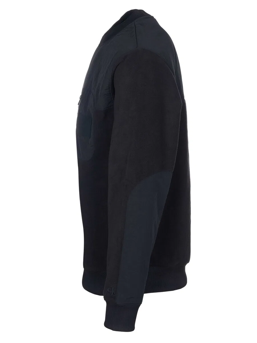 Толстовка Calvin Klein 'Calvin Klein Jeans Pullover' черного цвета — фото 3