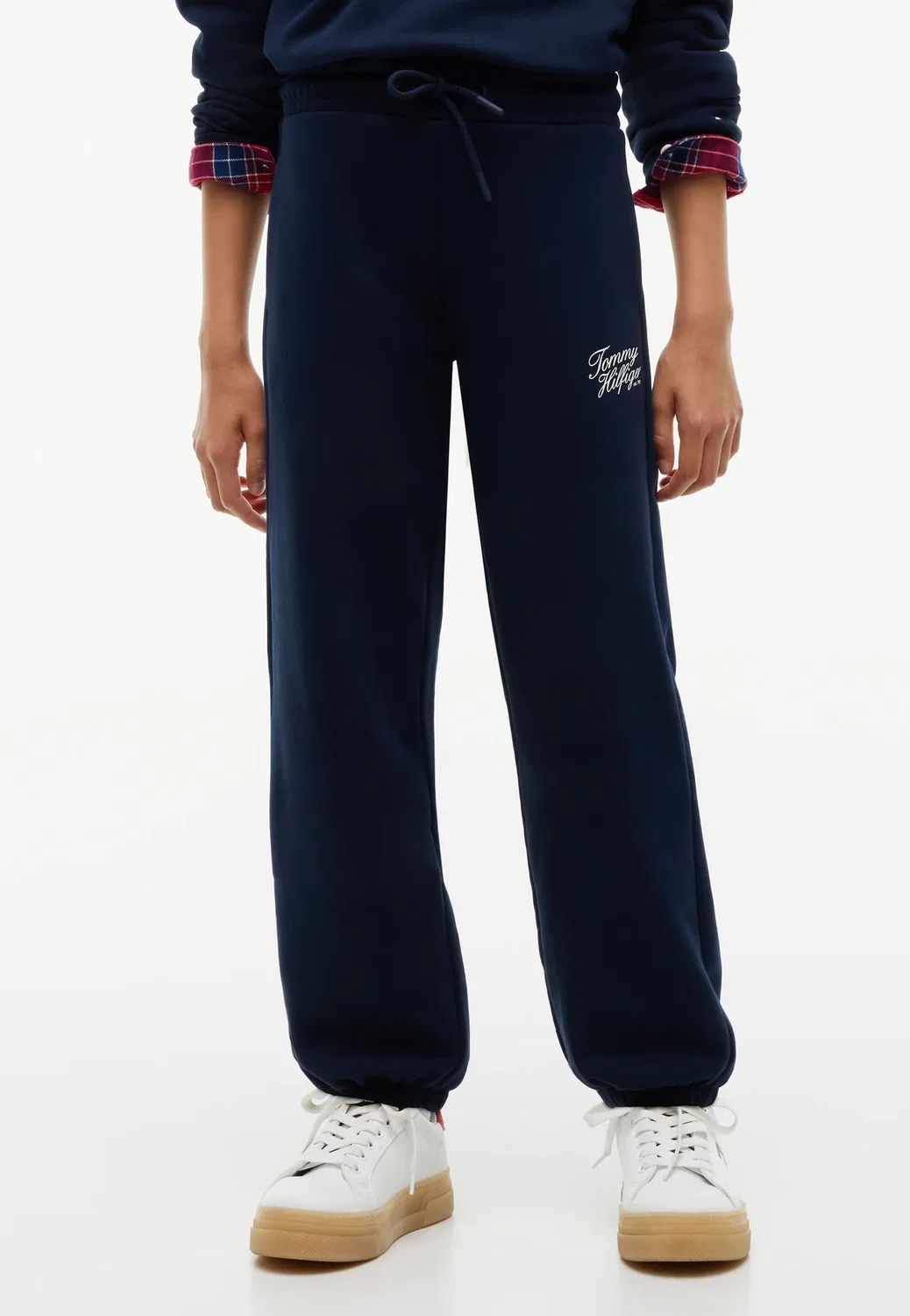 Спортивные штаны Tommy script - брюки от спортивного костюма Tommy Hilfiger, Dark Blue