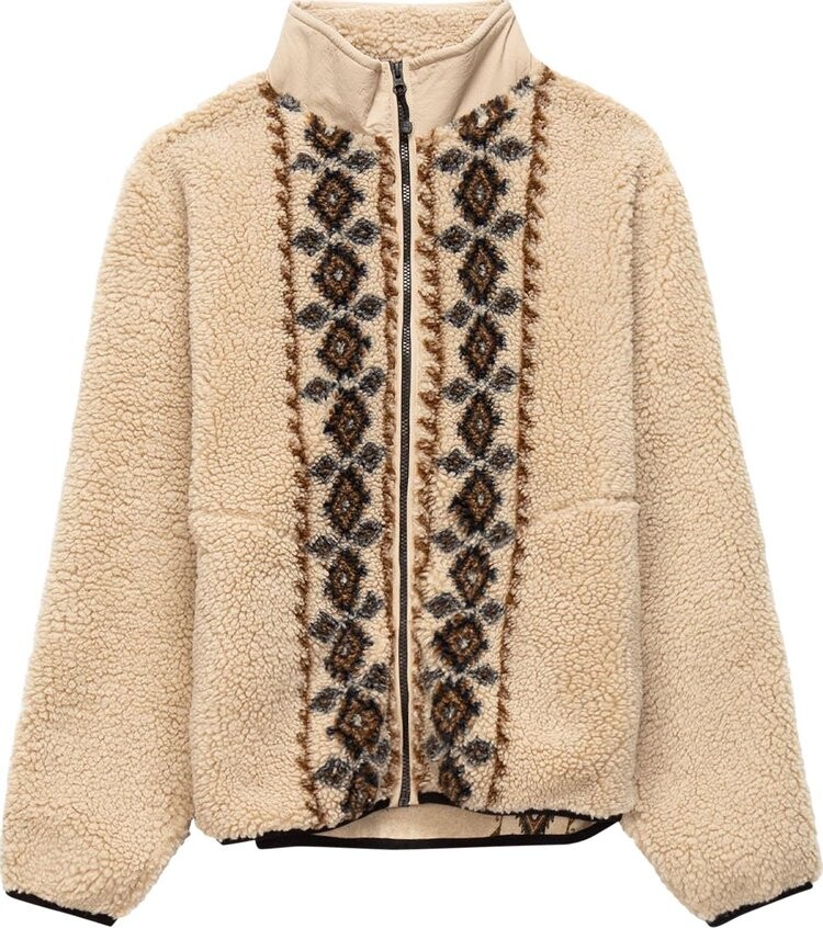 

Куртка Stussy Lima Jacquard Sherpa Jacket 'Beige', загар