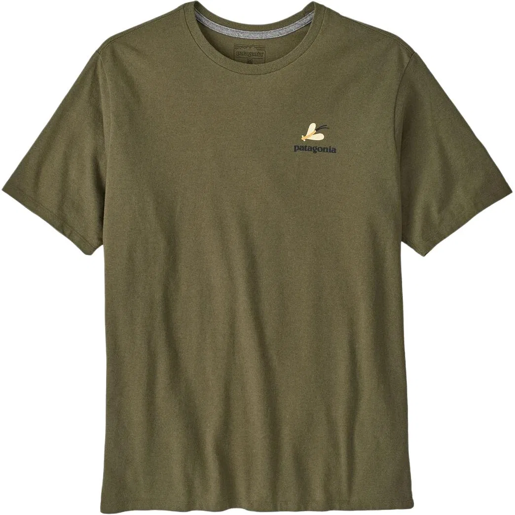 Мужская футболка с принтом Responsibili Tee Patagonia, Dark Green/Tent Green