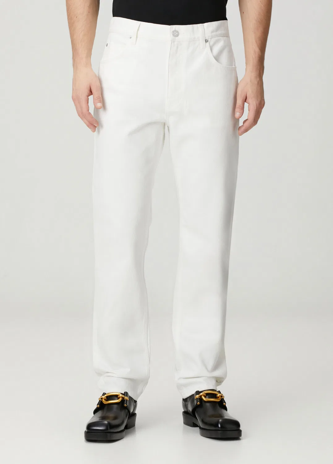 Джинсы Regular Fit Balmain, white — фото 2