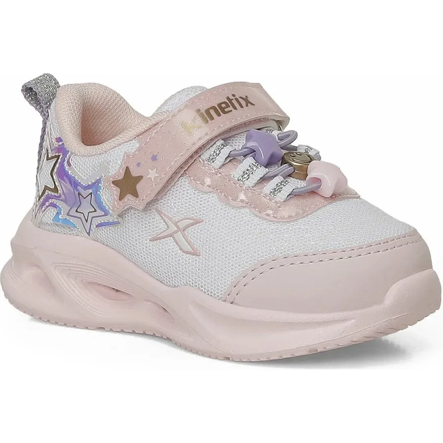 Детские кроссовки с текстильным верхом Ramela Girl B 6fx Kinetix, Бело-розовый — фото 2