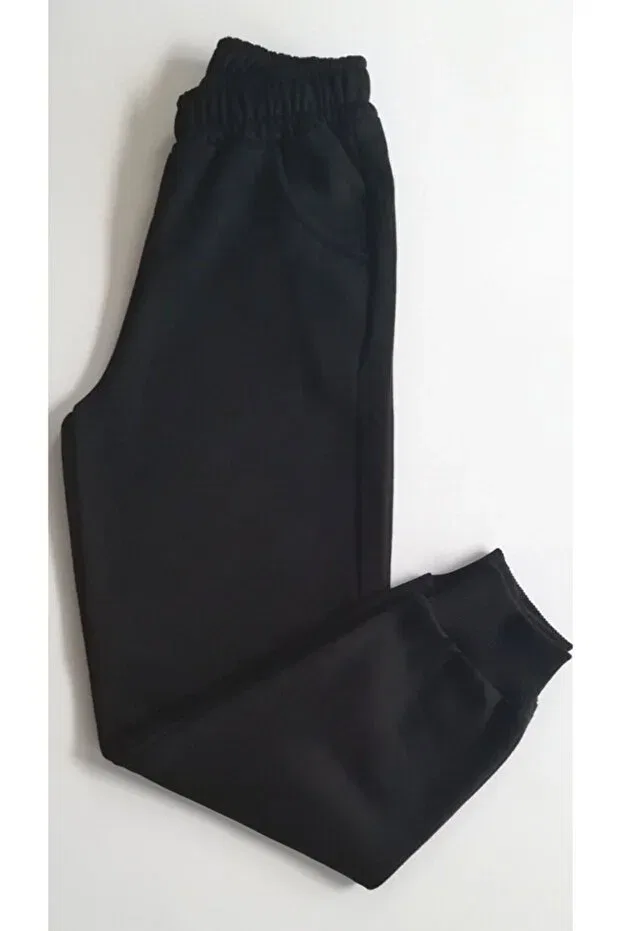 Детские спортивные штаны для девочек хлопковые Tontişler Bebek Ve Çocuk Giyim, Black
