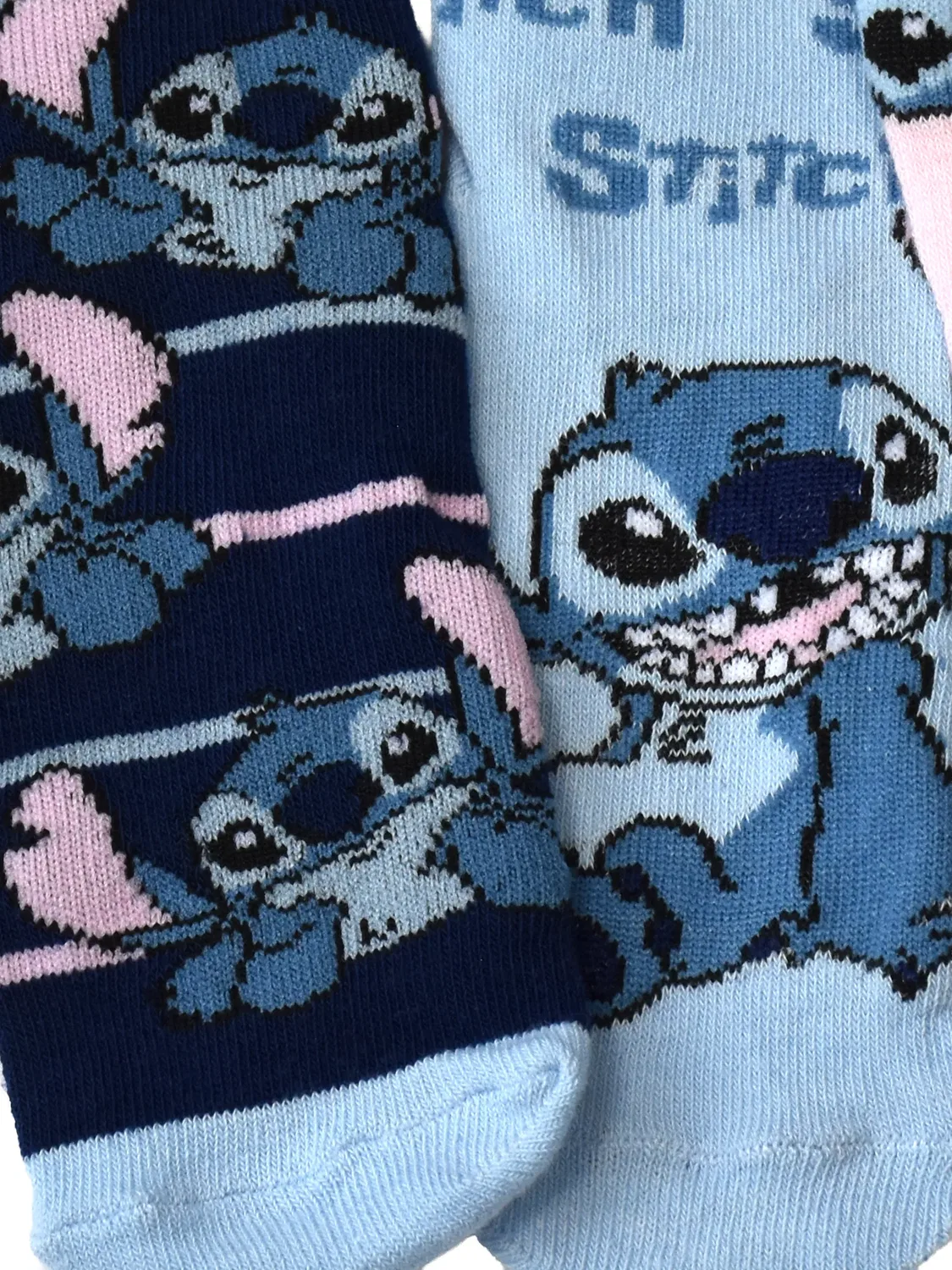 Носки комплект 3 пары с принтом Lilo & Stitch, синий — фото 3
