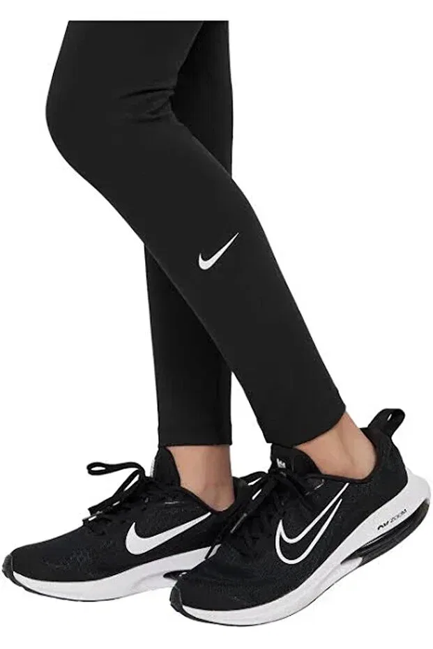 Детские леггинсы с принтом Nike, Black/White — фото 4