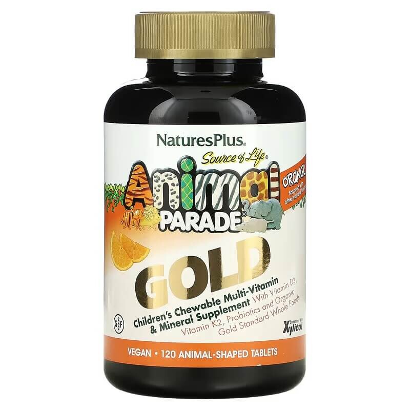 

Мультивитамины для детей NaturesPlus, 120 жевательных таблеток