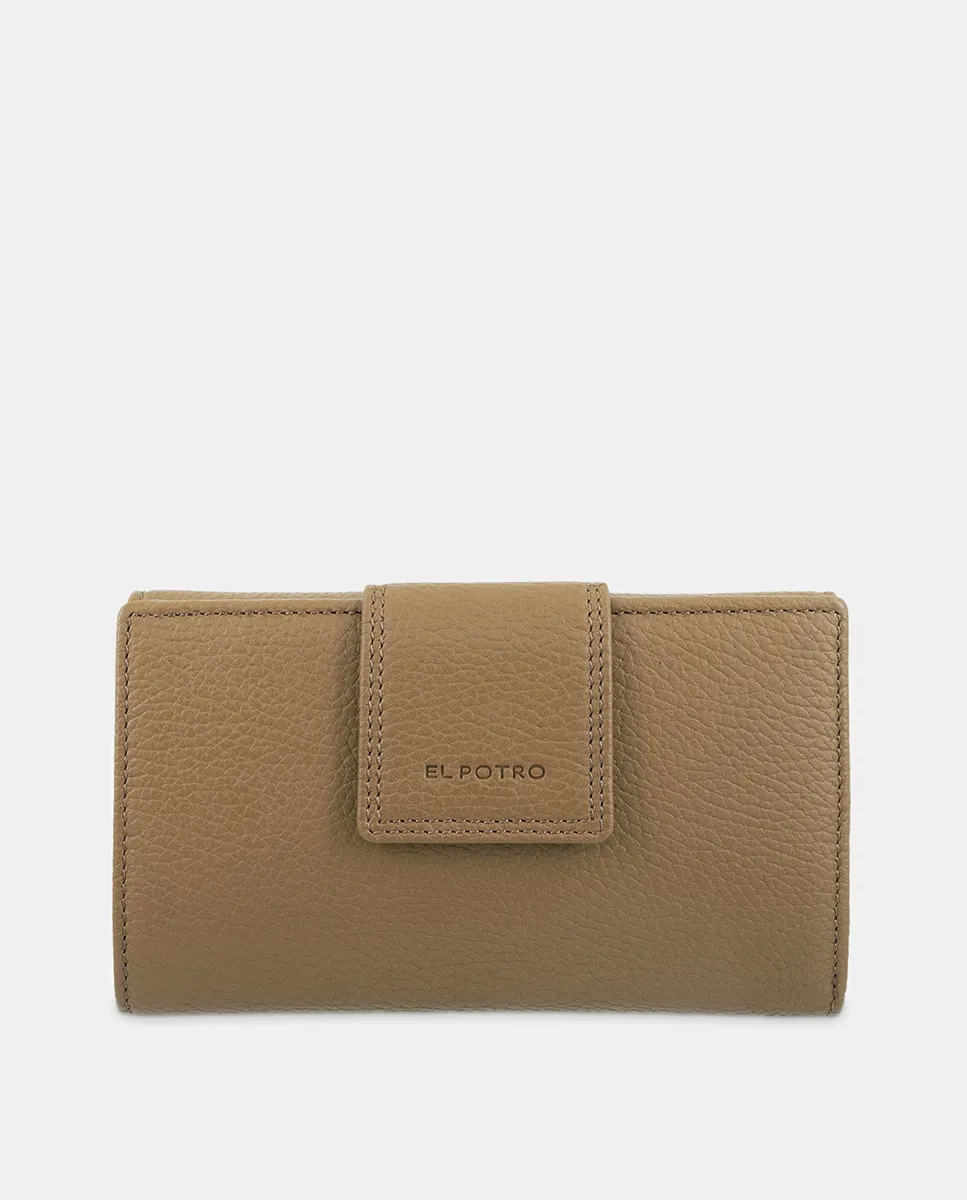 

Женский кошелек из коровьей кожи El Potro, цвет Camel