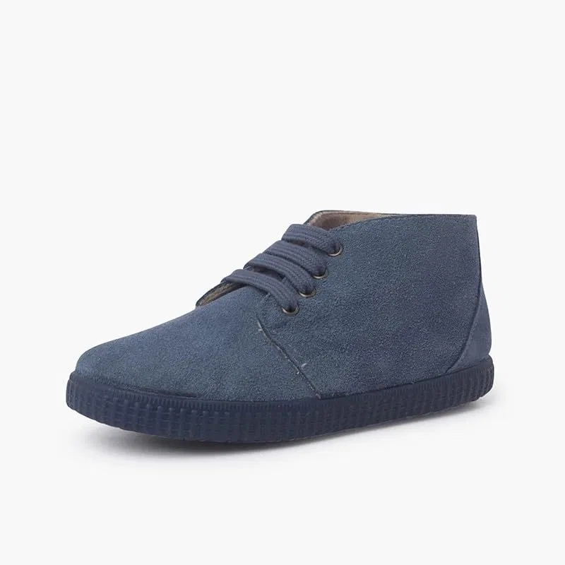 Детские ботинки на меху с моделью Pisamonas Scarpe In Pelliccia Con Lacci Pisamonas, Azure — фото 3
