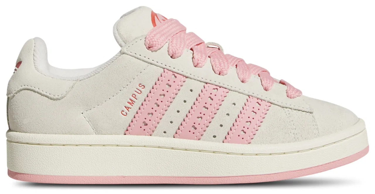 Кроссовки для девочек Campus 00s Adidas, цвет Cream/Pink/Red