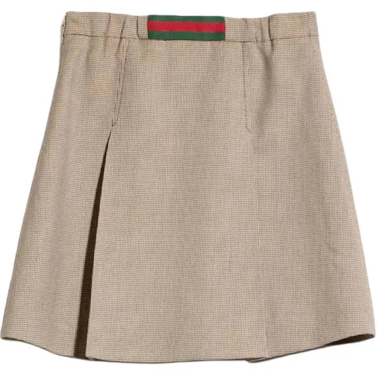 Детская юбка GUCCI, Brown and Cream — фото 4