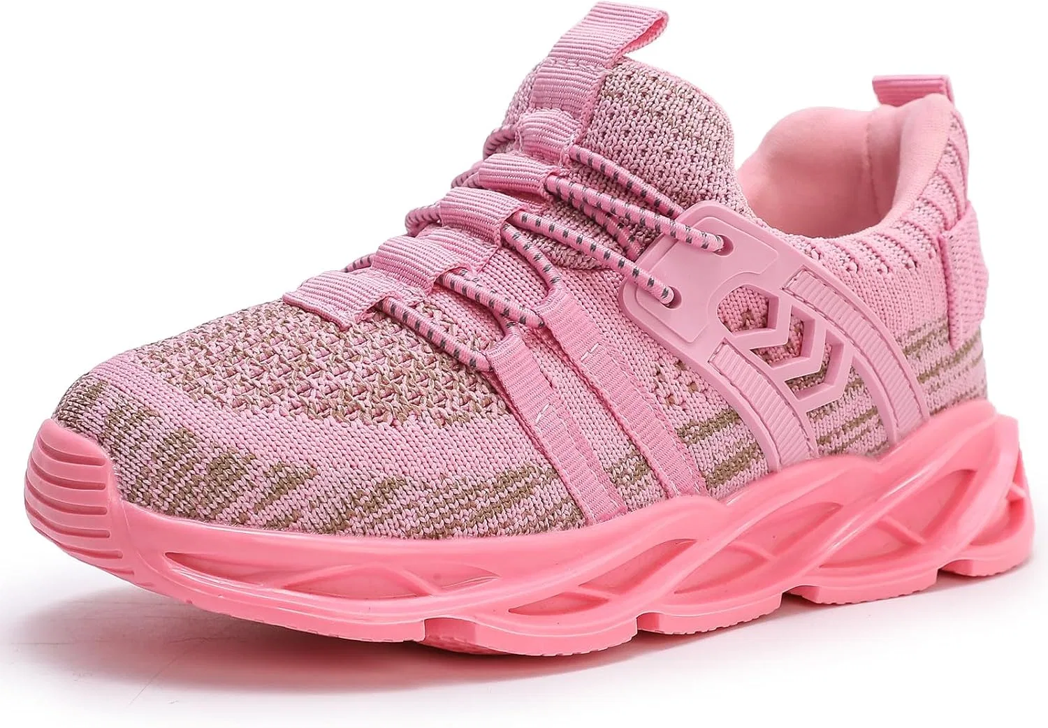 Детские кроссовки для девочек и мальчиков с дышащим верхом DADAWEN, Hot Pink