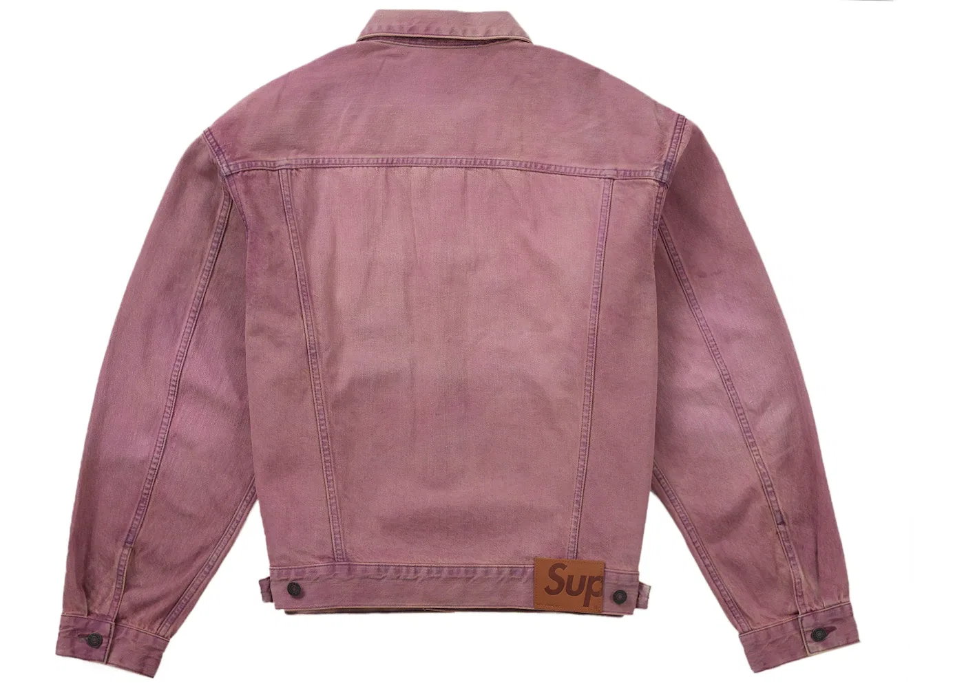 Мужская джинсовая куртка-тракер Supreme, Overdyed Purple — фото 3