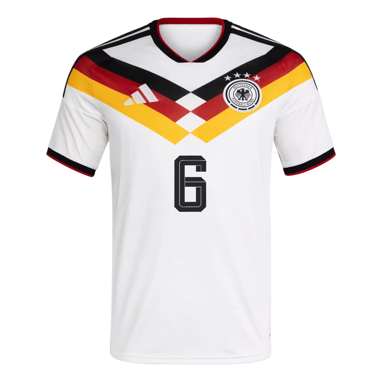 Мужская футболка Joshua Kimmich Germany 26 Home Jersey Adidas, белый — фото 2