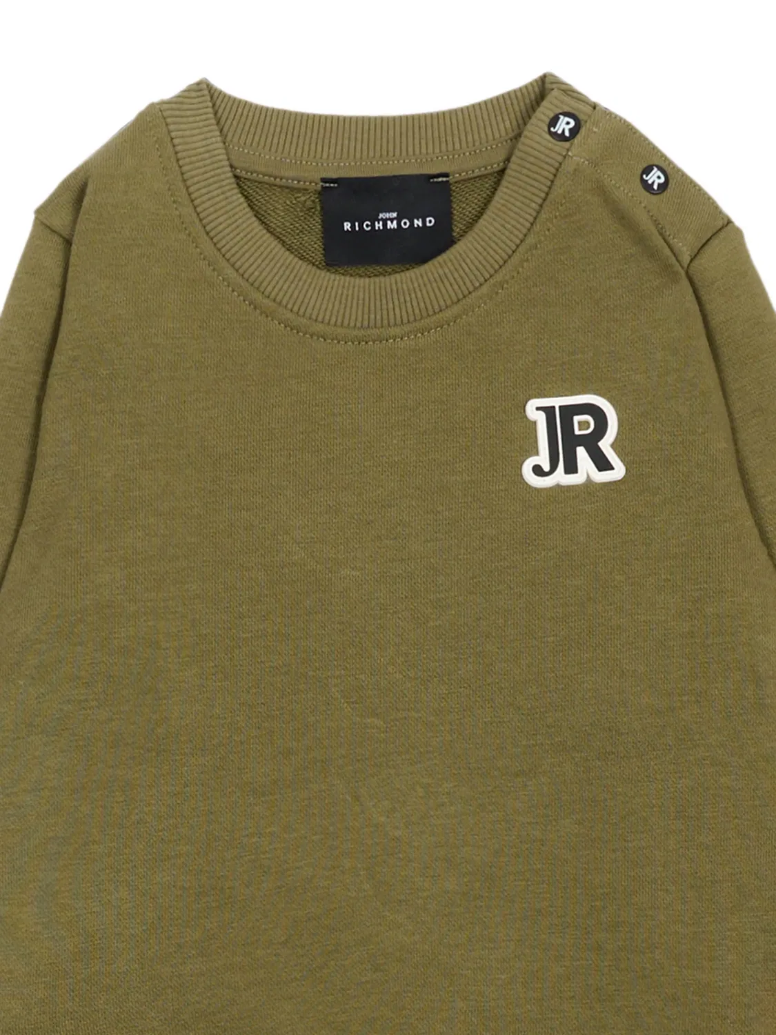 Спортивный костюм с нашивкой-логотипом John Richmond Junior, зеленый — фото 3