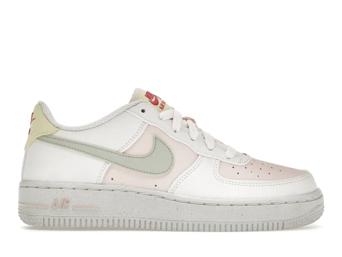 Детские кроссовки Lifestyle Nike Air Force 1 Low, Summit White/Atmosphere/Citron Tint/Seafoam
