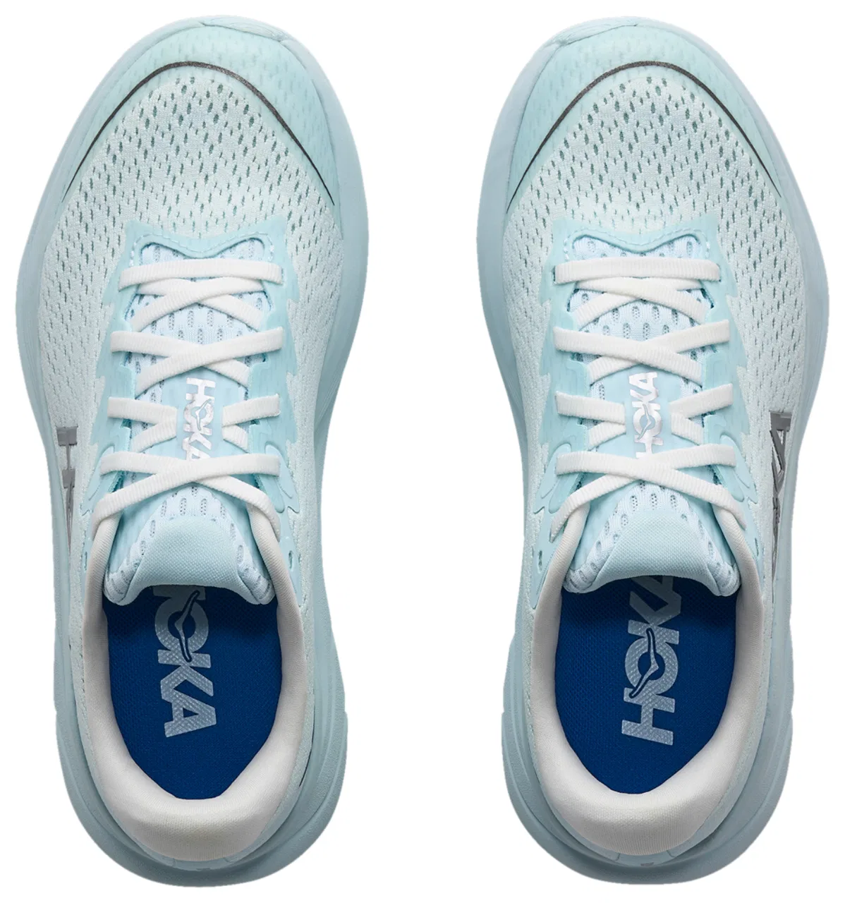 Детские кроссовки для девочек с двойным жаккардовым верхом HOKA Rincon 4, Blue Blue — фото 4
