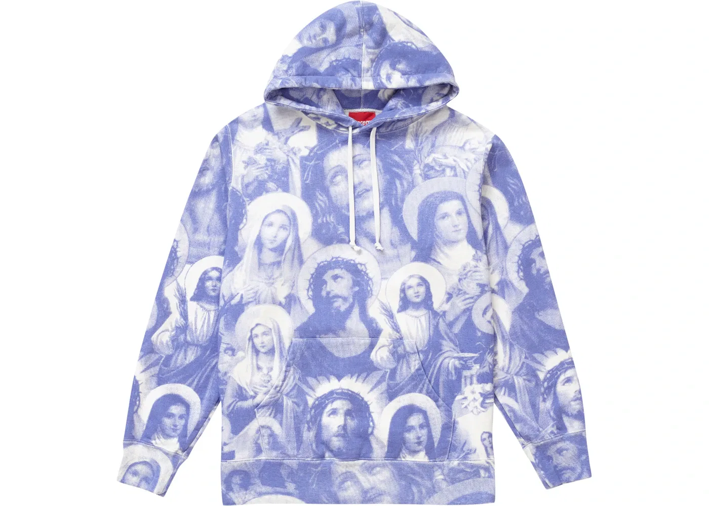 Мужской худи с принтом Supreme Jesus and Mary Sweatshirt Supreme, Purple