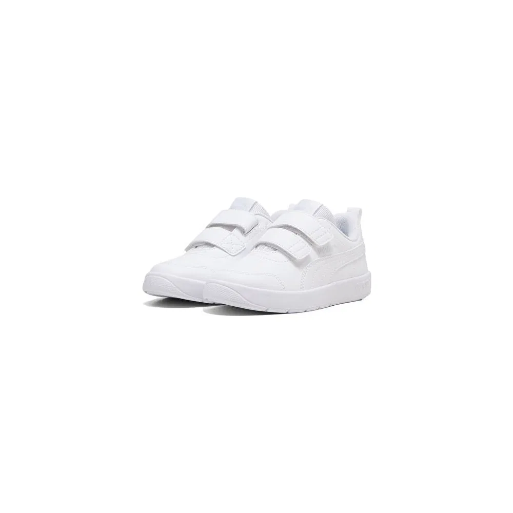 Детские кроссовки с липучками Courtflex V3 V Ps Белый Puma — фото 3