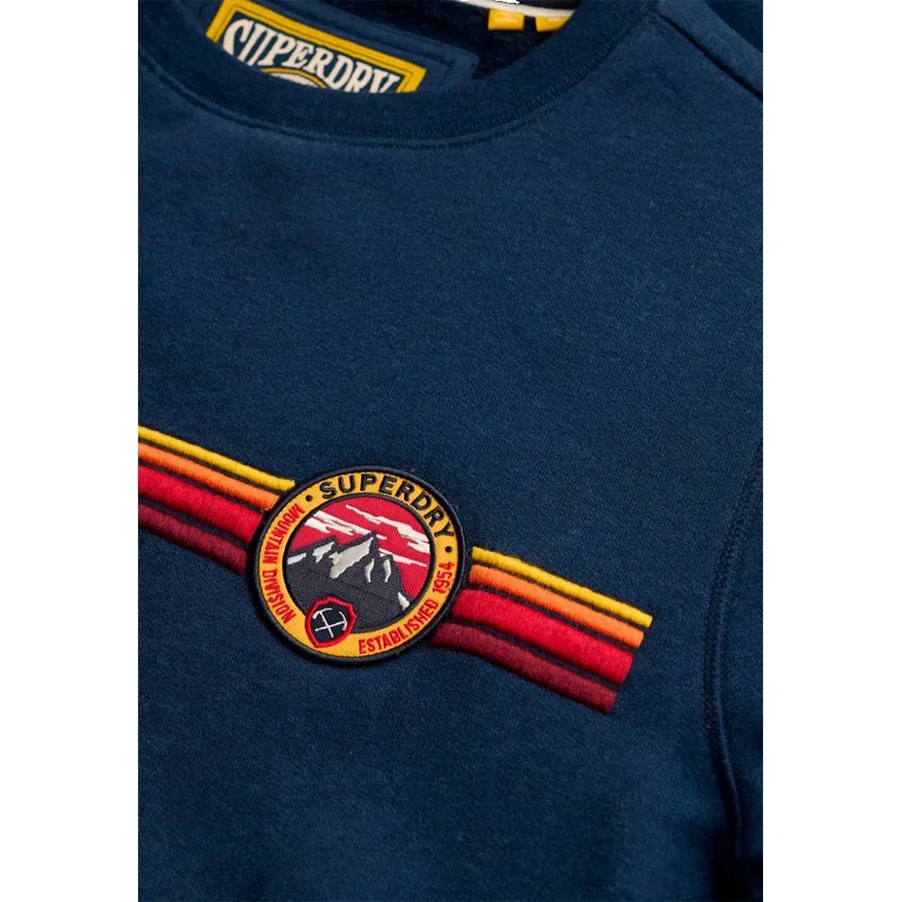 Мужской свитшот расслабленного кроя Outdoor Stripe Logo Relaxed Superdry, Blue — фото 4