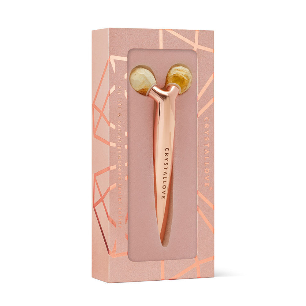 Crystallove Amber Collection 3D лифтинг-массажер для лица с молочным янтарем, 1 шт. — фото 3