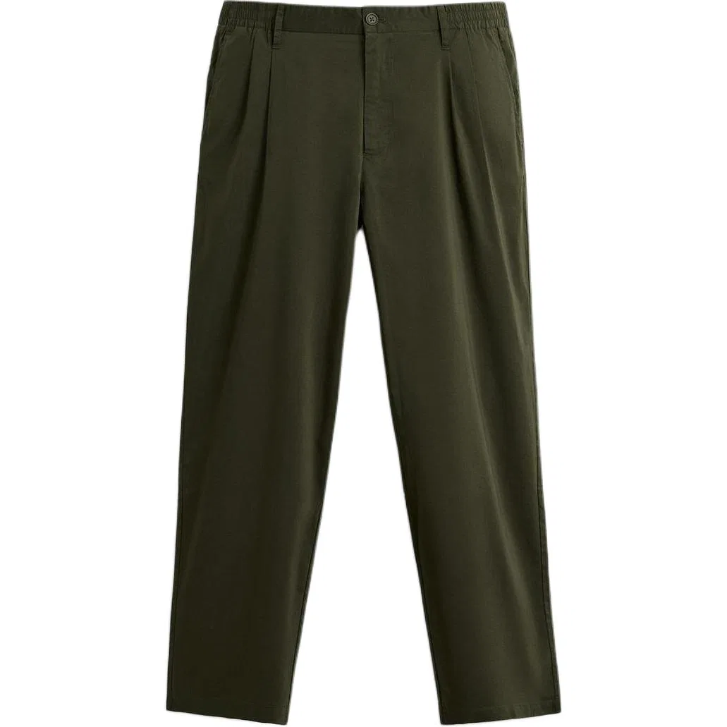 Мужские брюки повседневные прямого кроя Green ZARA, Зеленый