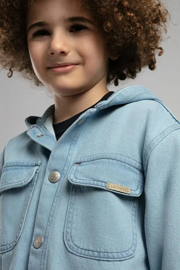 Детская рубашка для мальчиков джинсовая Lee Cooper, Denim — фото 3