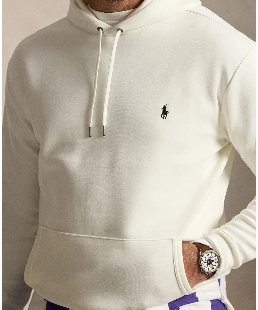 Мужской свитшот с капюшоном The Iconic Mesh Polo Ralph Lauren, Off-White — фото 3